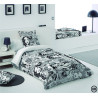 Housse de couette COMIC, housses de couette jeunesse, noir et blanc