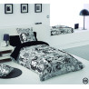Housse de couette COMIC, housses de couette jeunesse, noir et blanc